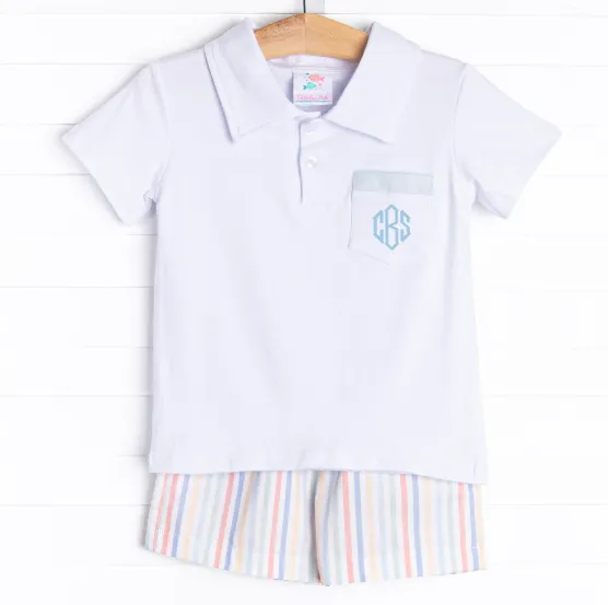 Coastal Living Short Set, Blue