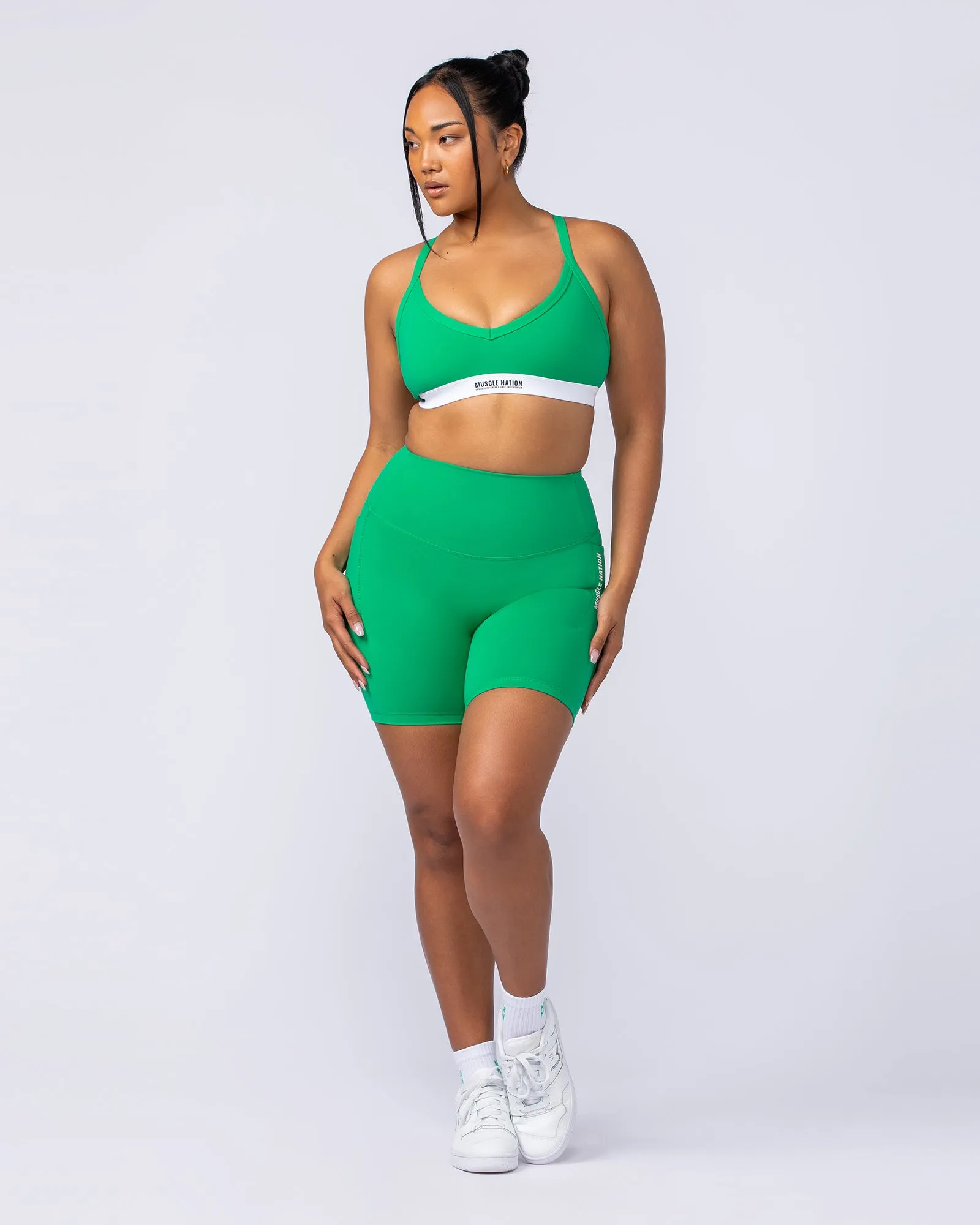 Core Pocket Bike Shorts - Clover