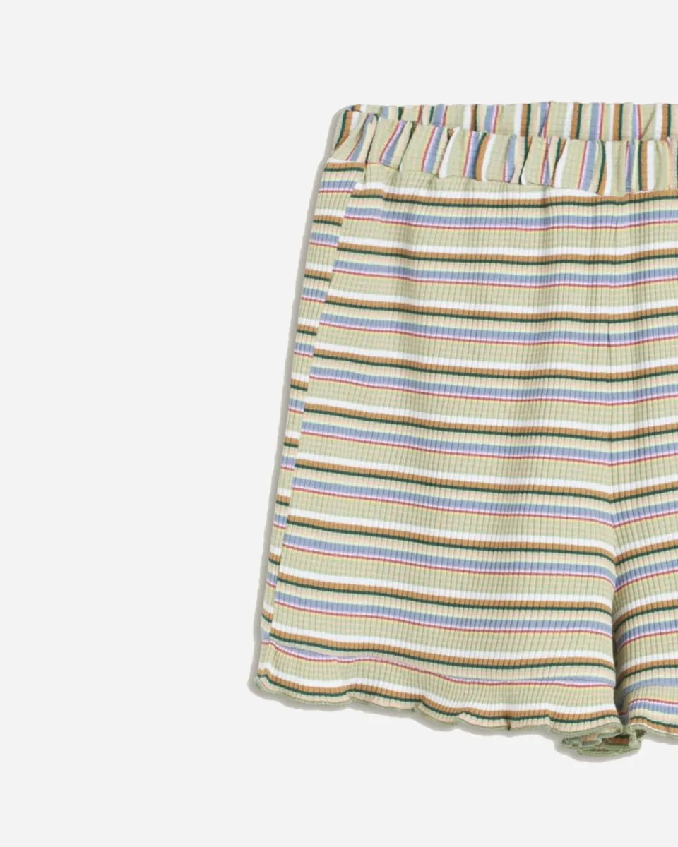 Crocus Rib Shorts - Light Green