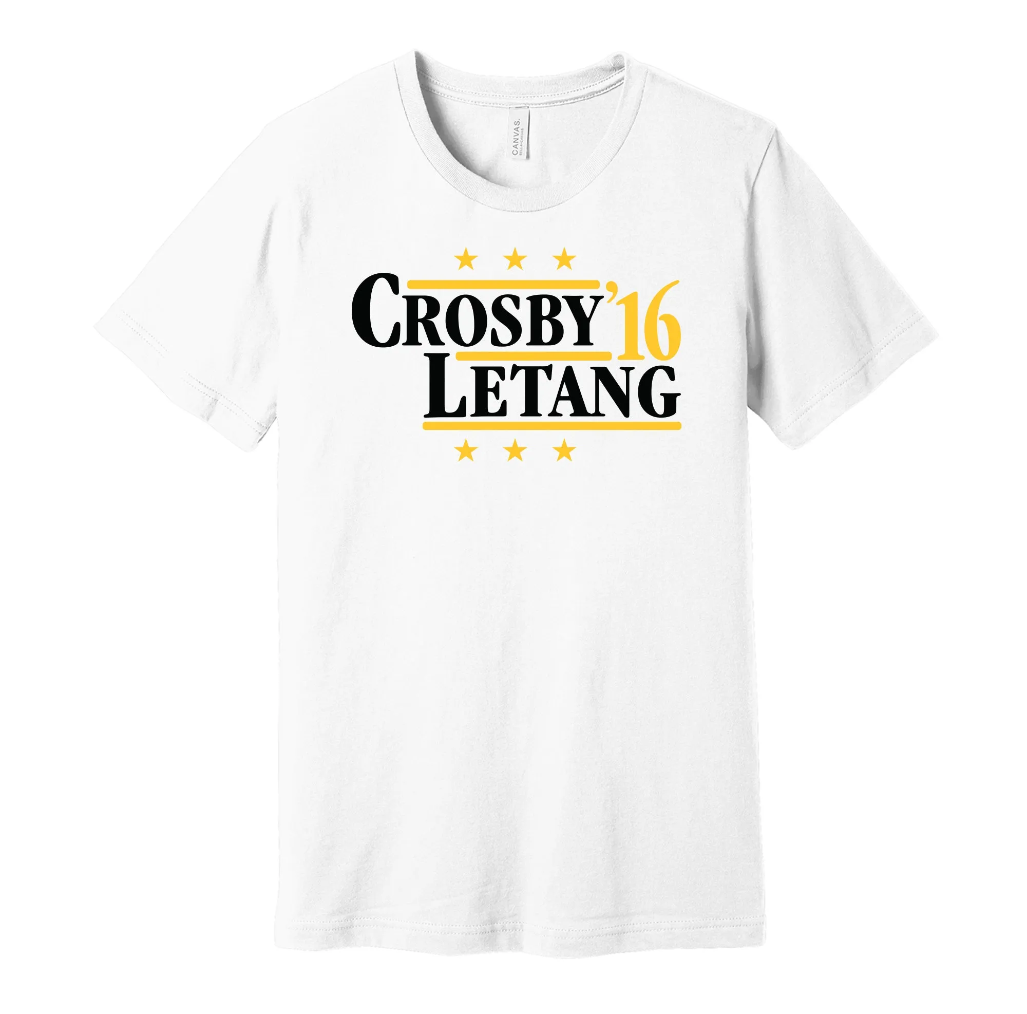 Crosby & Letang '16 - Pittsburgh Legends Political Campaign Parody T-Shirt - Hyper Than Hype Shirts
