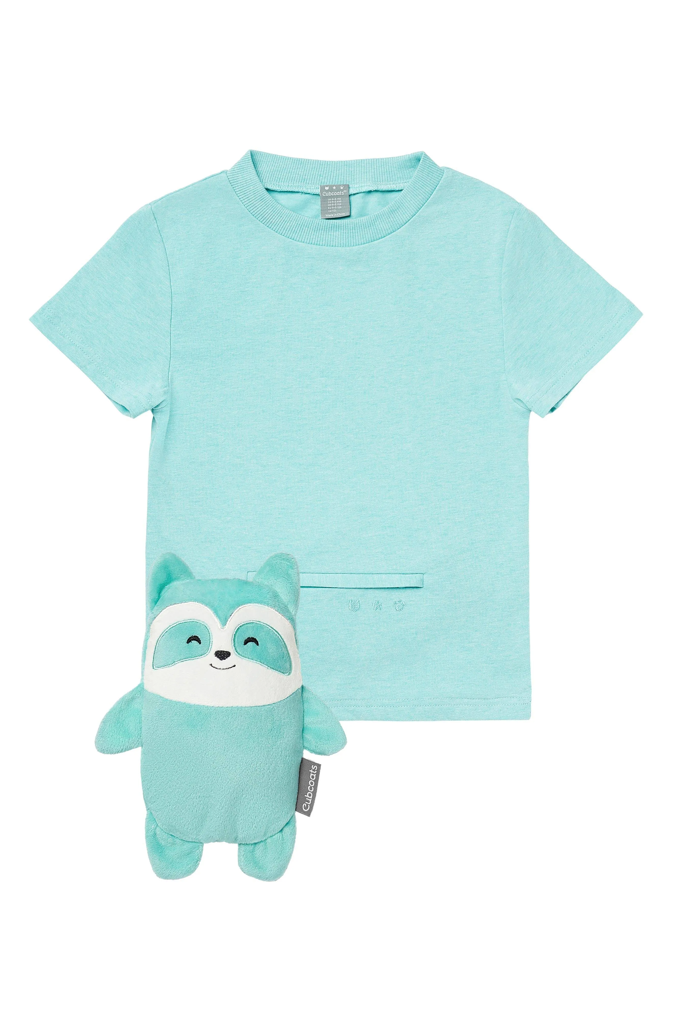 Cubcoats Rekka The Raccoon 2 in 1 Transforming Tee Shirt and Soft Plushie