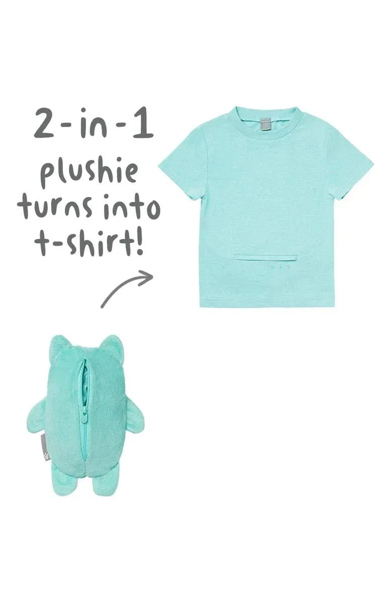 Cubcoats Rekka The Raccoon 2 in 1 Transforming Tee Shirt and Soft Plushie