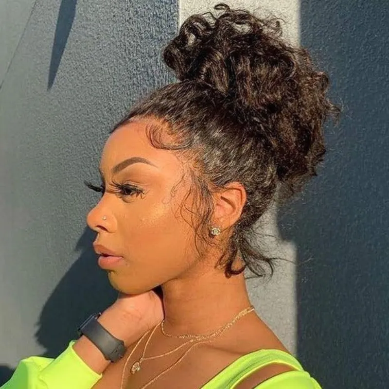 Deep Wave Dark Highlight 360 Skin Lace Cozy Invisi Strap Pre Everthing 360 Lace Frontal Glueless Install Wig