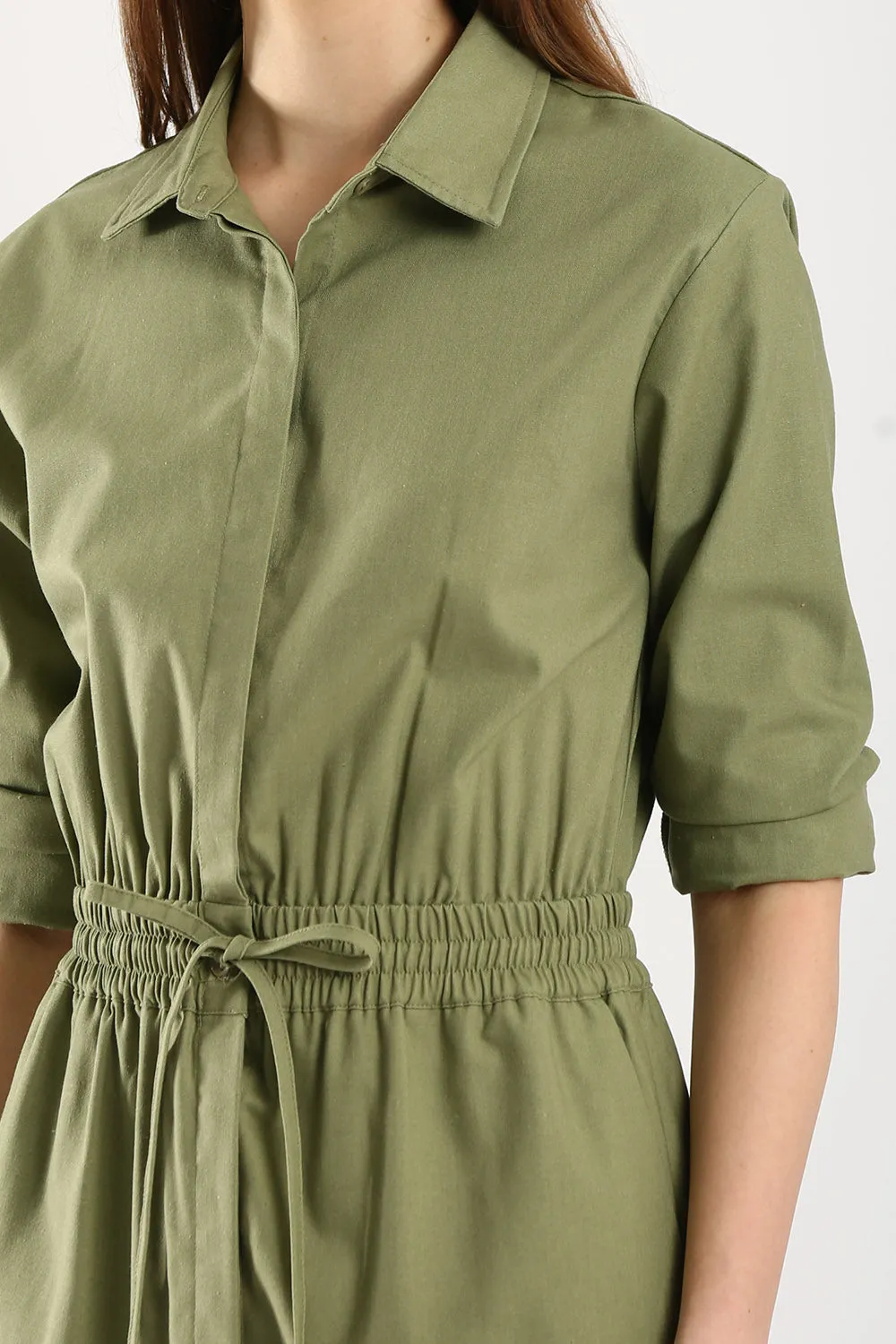 Dover Linen Maxi Dress in Sage Green