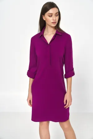 Draped Oversized Viscose Daydress