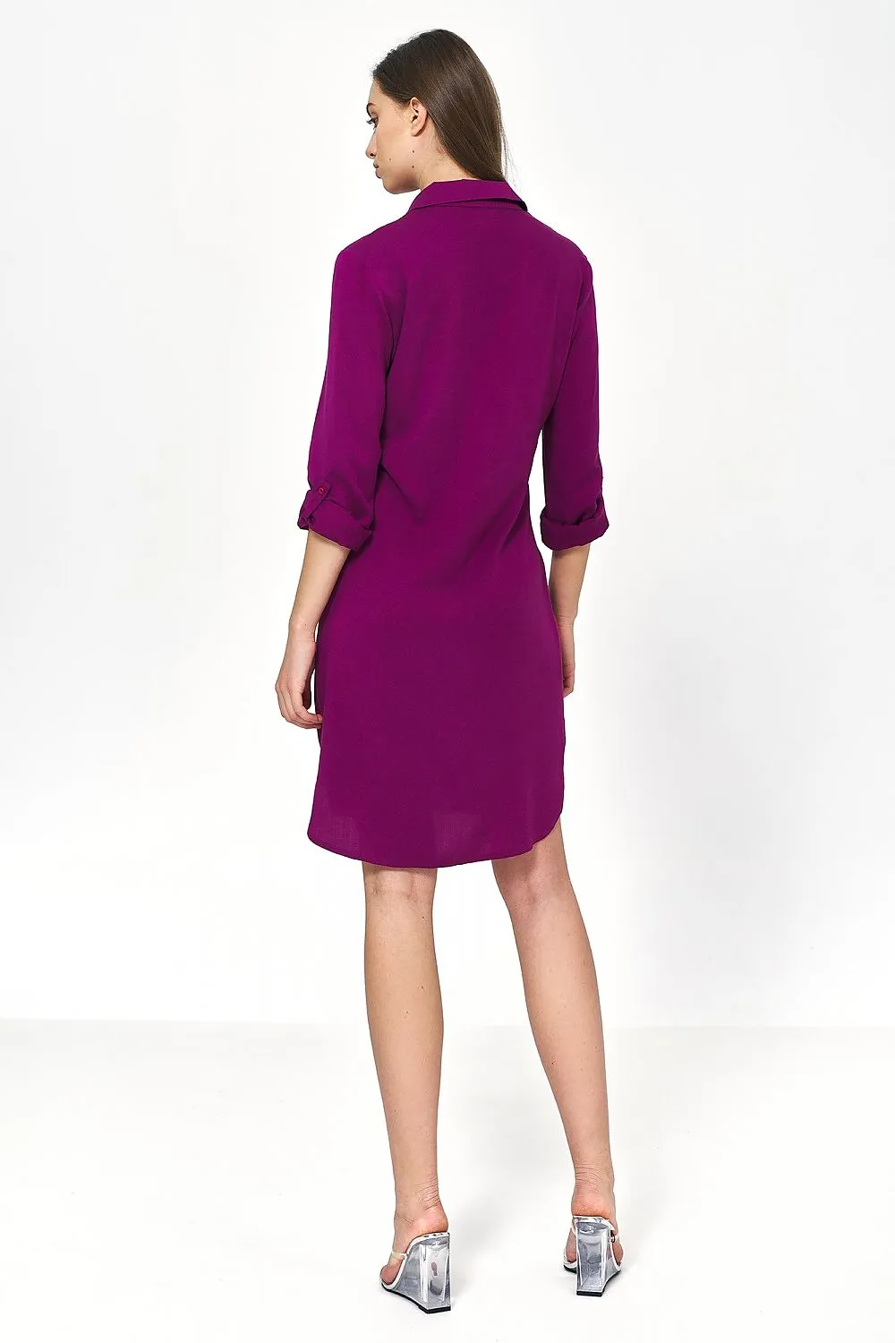 Draped Oversized Viscose Daydress