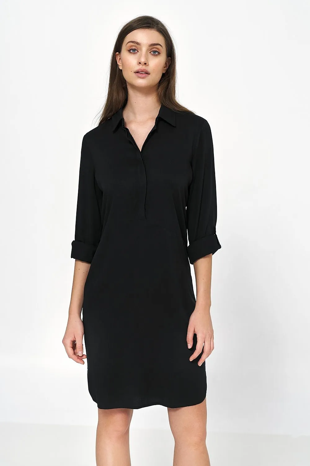 Draped Oversized Viscose Daydress