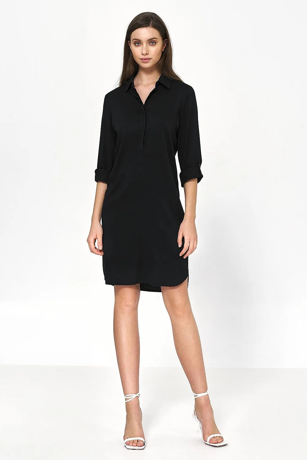 Draped Oversized Viscose Daydress