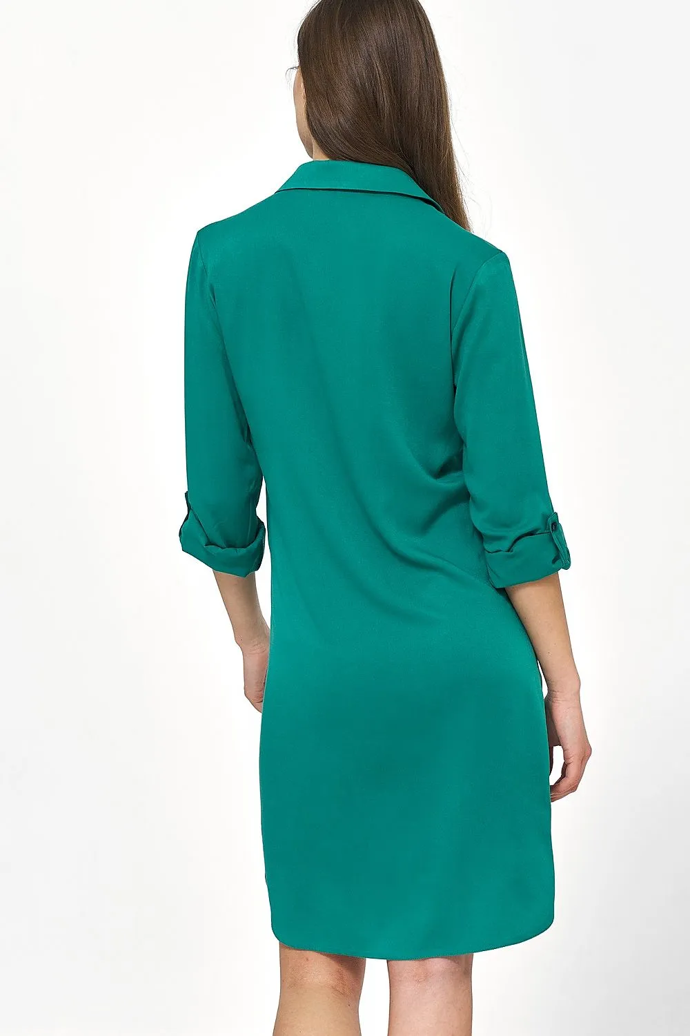 Draped Oversized Viscose Daydress