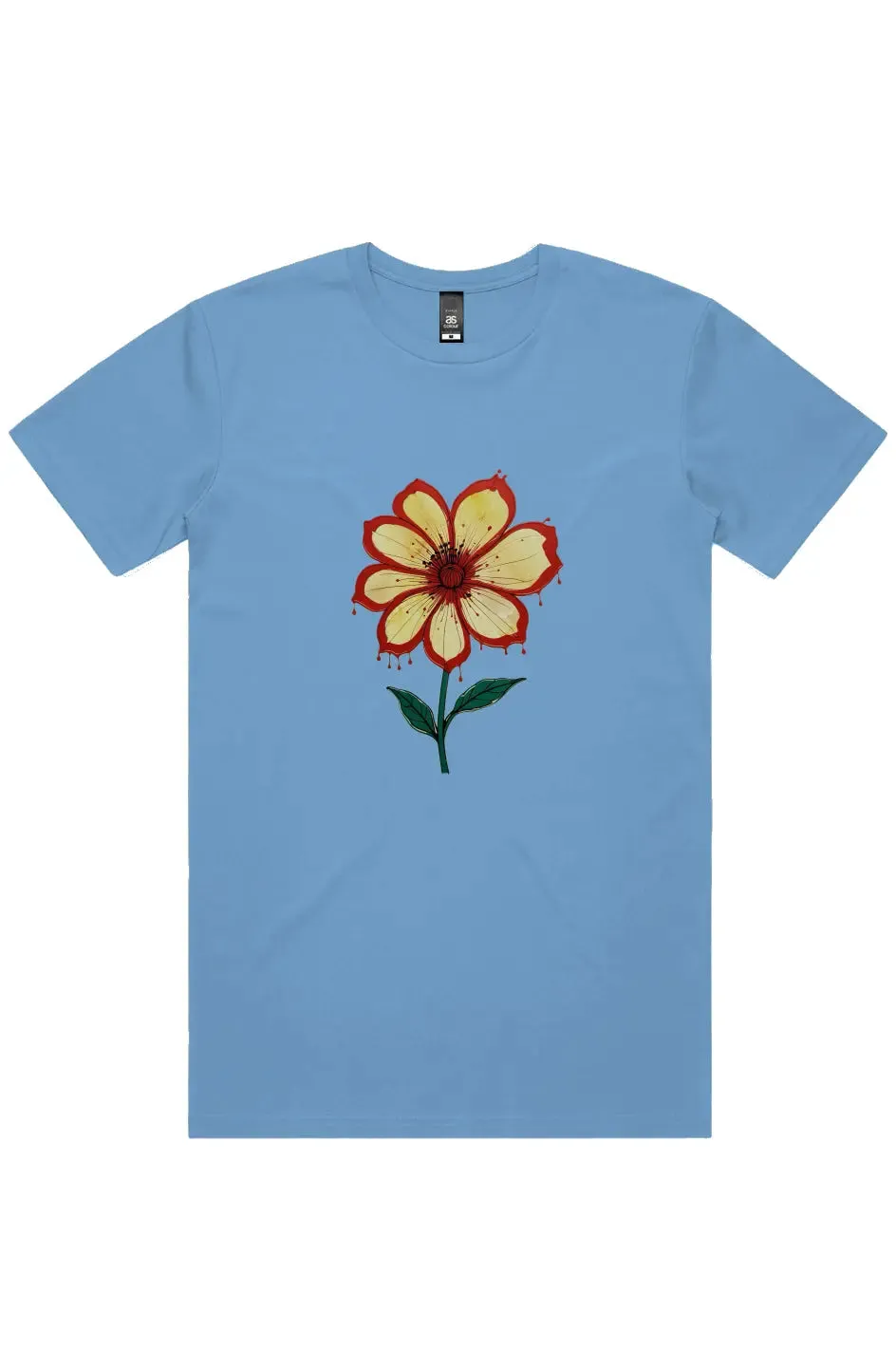 Dripping Flower Short Sleeve Staple T-Shirt