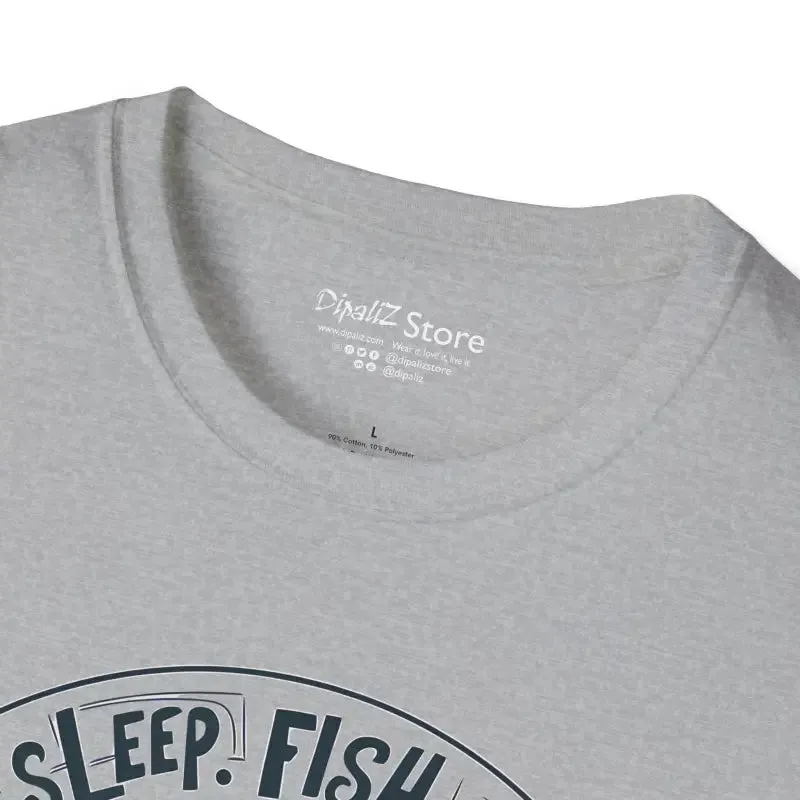 Eat Sleep Fish Unisex Tee for Ultimate Fishing Fun
