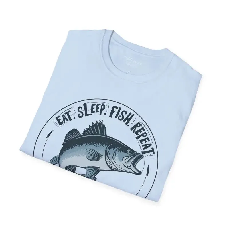 Eat Sleep Fish Unisex Tee for Ultimate Fishing Fun