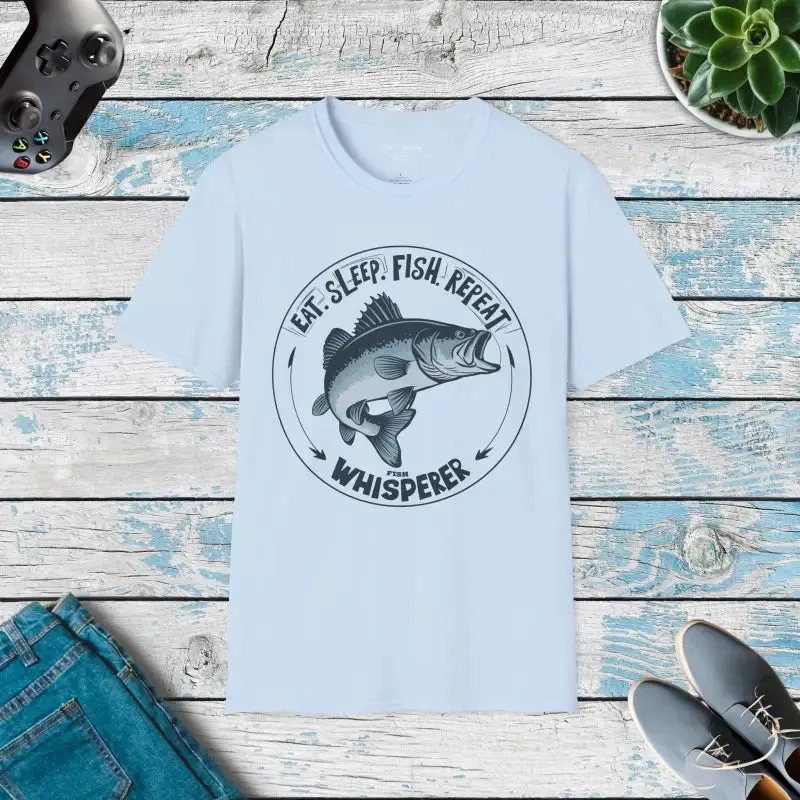 Eat Sleep Fish Unisex Tee for Ultimate Fishing Fun