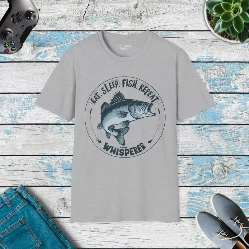 Eat Sleep Fish Unisex Tee for Ultimate Fishing Fun