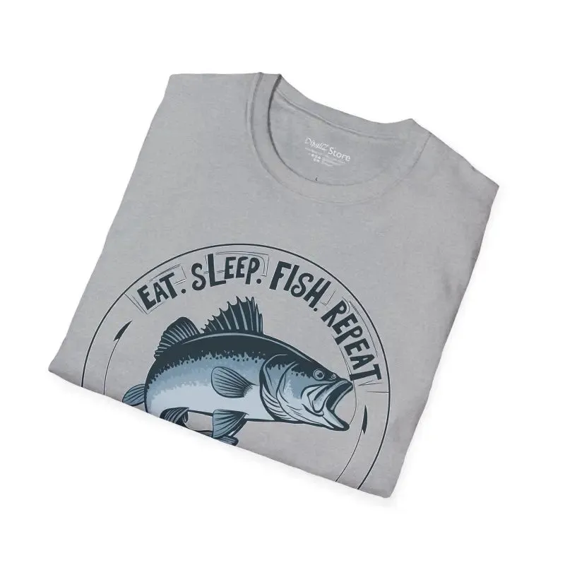 Eat Sleep Fish Unisex Tee for Ultimate Fishing Fun