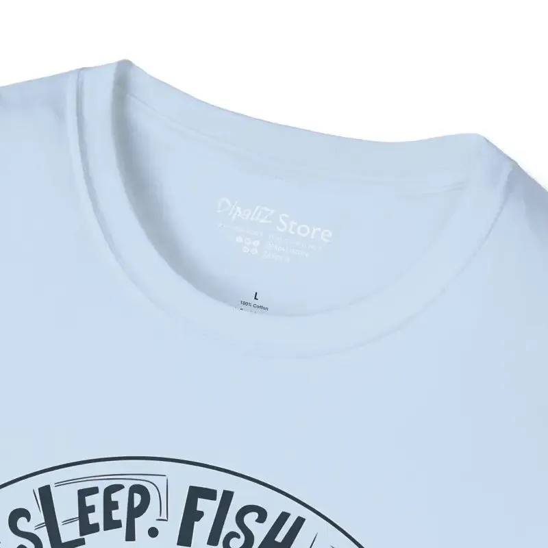 Eat Sleep Fish Unisex Tee for Ultimate Fishing Fun