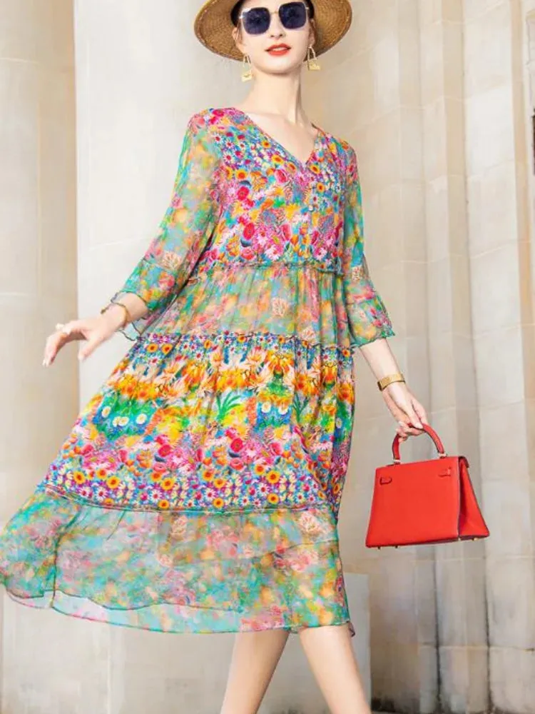 Eira - Floral Boho Dress