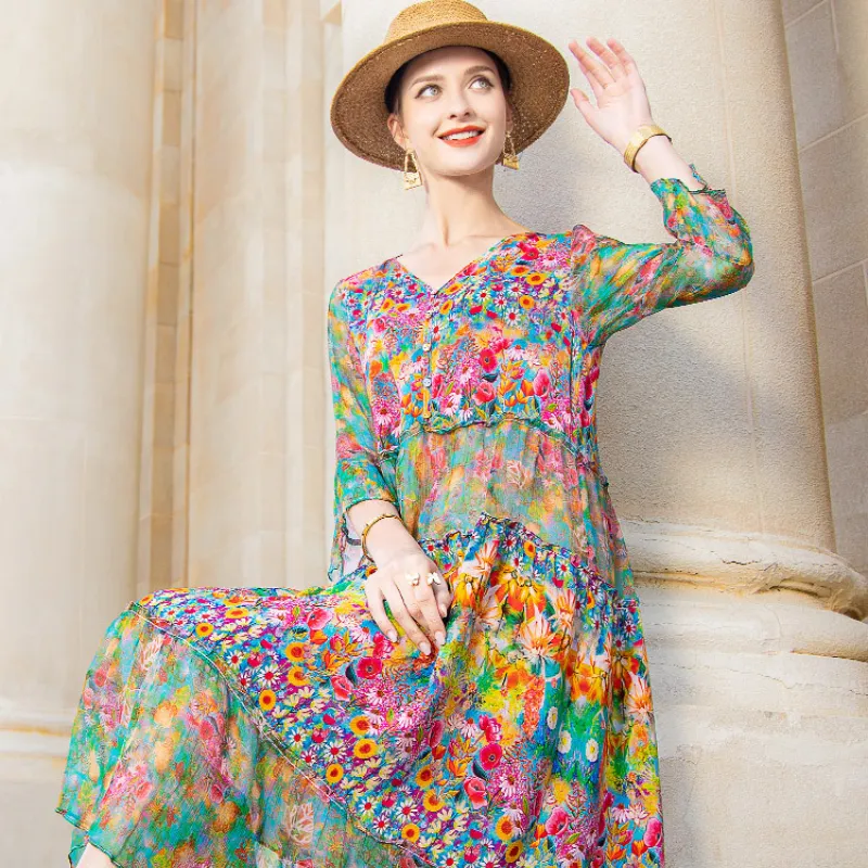 Eira - Floral Boho Dress
