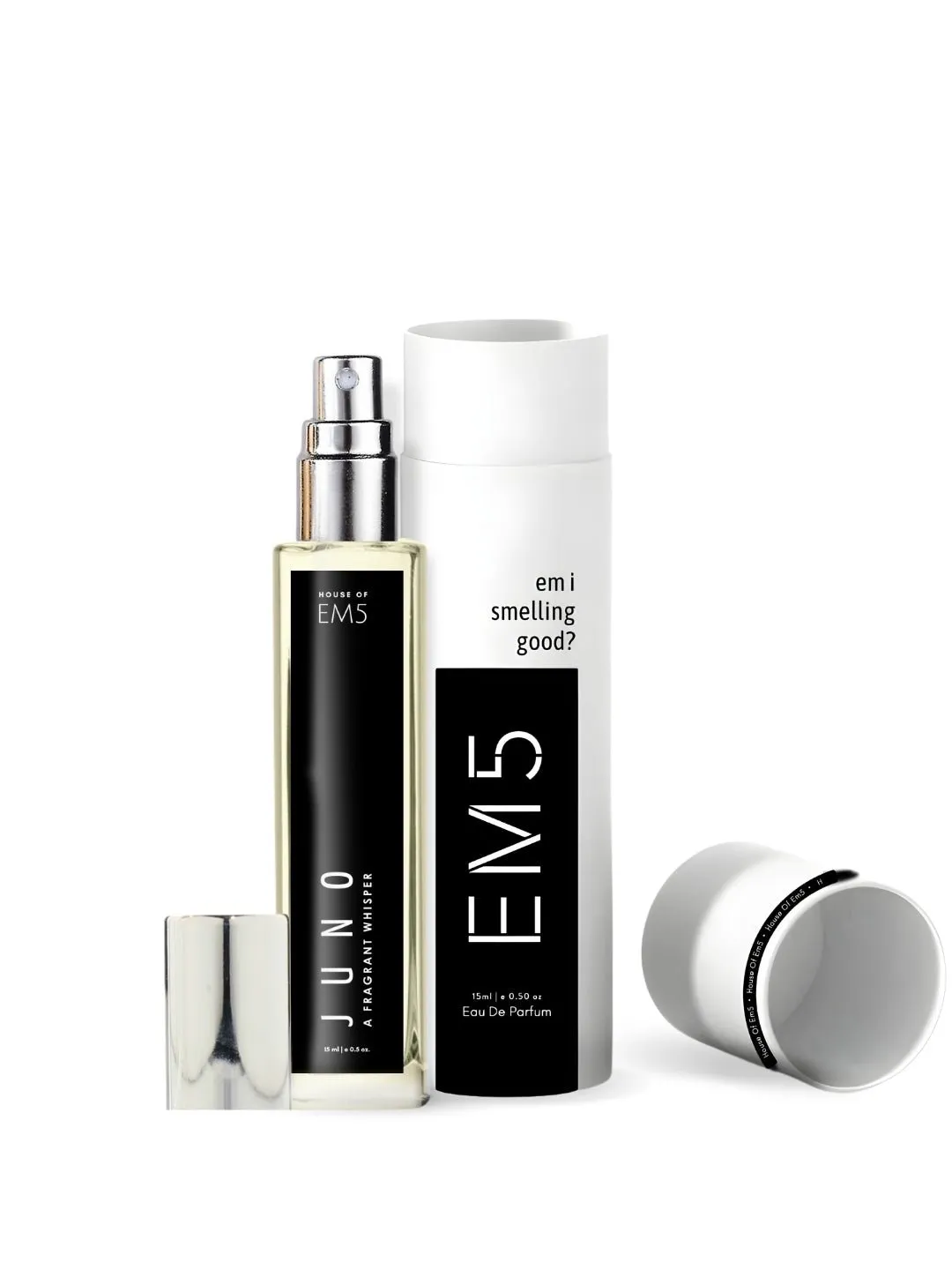 EM5™ Juno Perfume for Women | Eau De Parfum Spray | Powdery Woody Floral Fragrance Accords | Luxury Gift for Her | Sizes Available: 50 ml / 15 ml