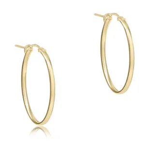 enewton | Oval Gold 1" Hoop {Smooth}