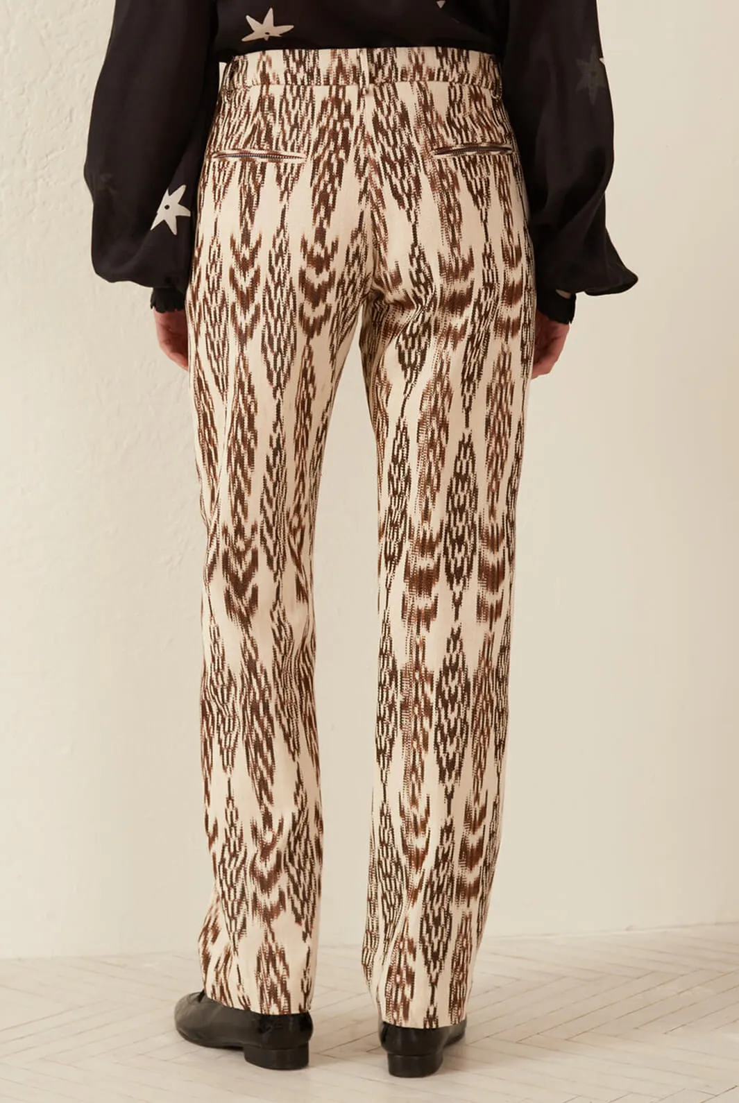 Ezra Feather Ikat Pant