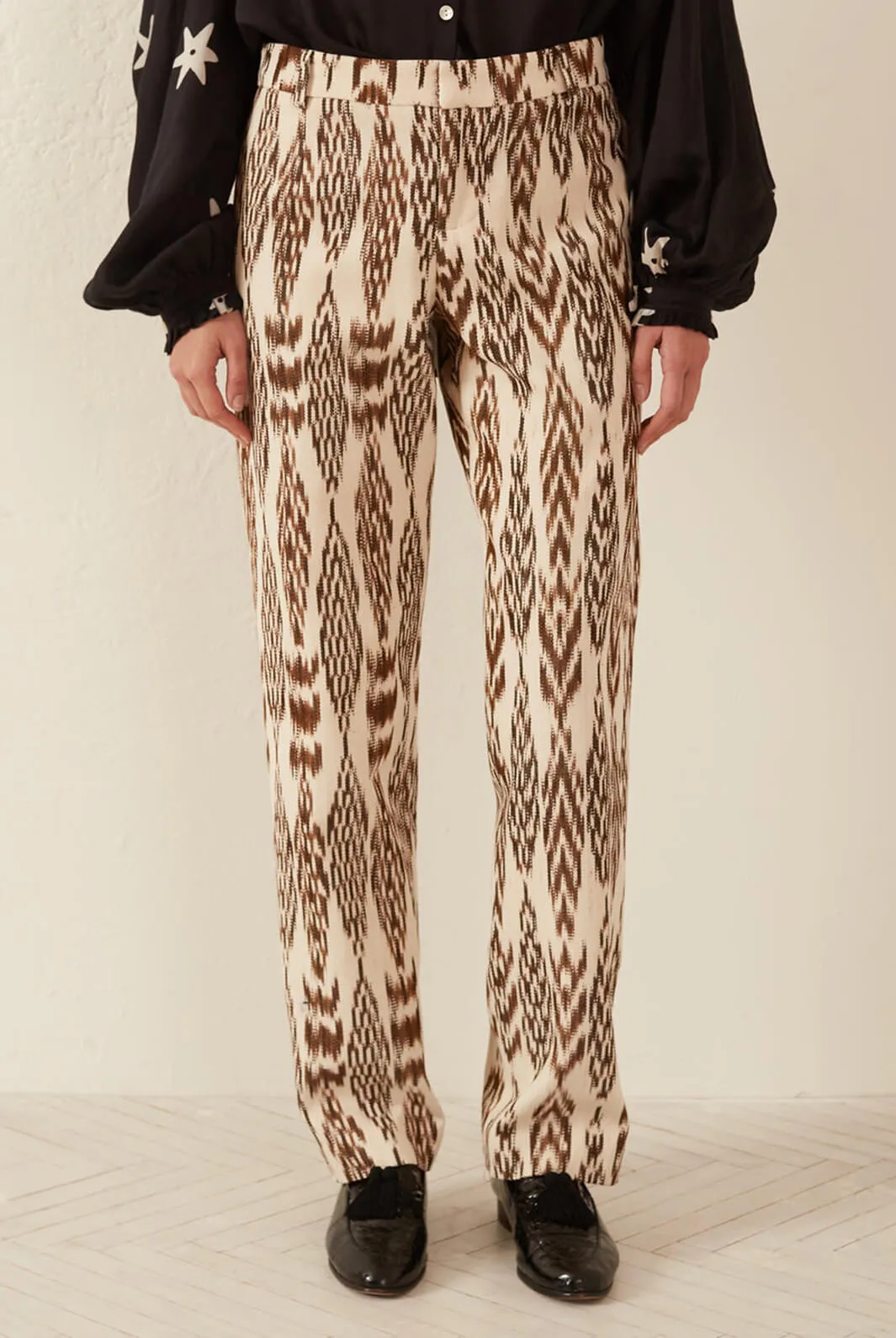 Ezra Feather Ikat Pant