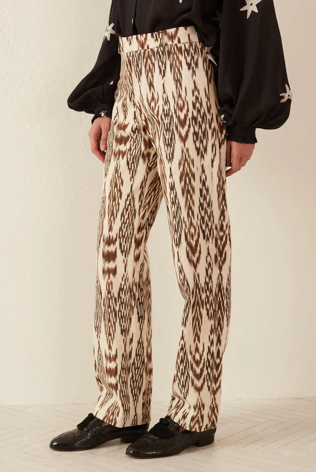 Ezra Feather Ikat Pant