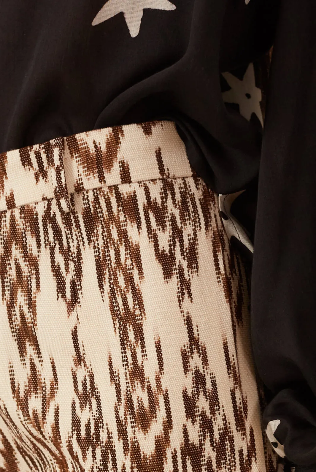 Ezra Feather Ikat Pant
