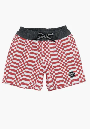 Feather 4 Arrow Double Check Volley Trunk Chili