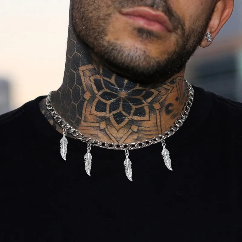 Feather Stack Necklace