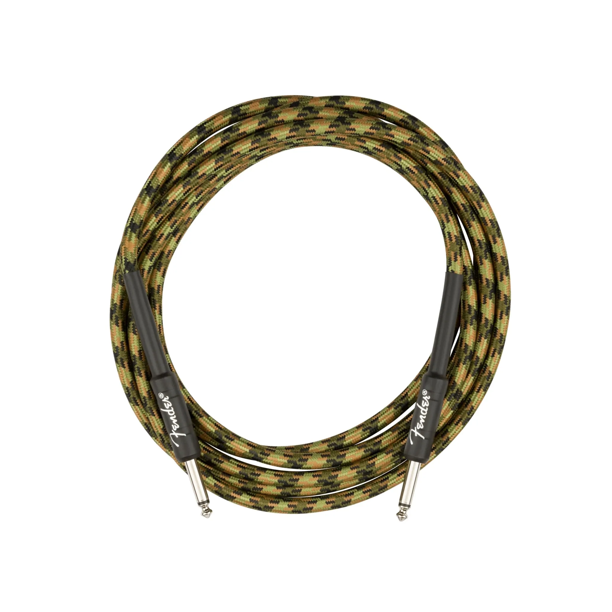 Fender Professional Series Instrument Cable, 10ft Straight/Straight, Woodland Camo