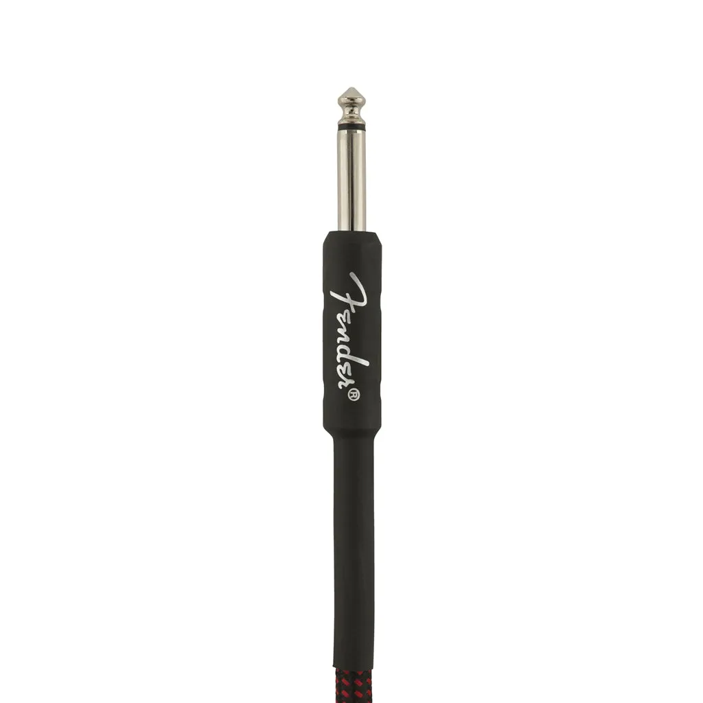 Fender Professional Series Instrument Cable, 18.6ft, Red Tweed