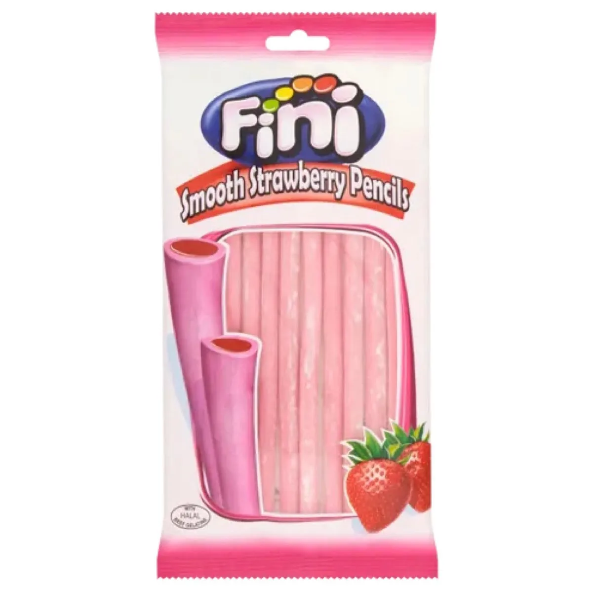 Fini Tornadoes Smooth Strawberry Pencils 150g