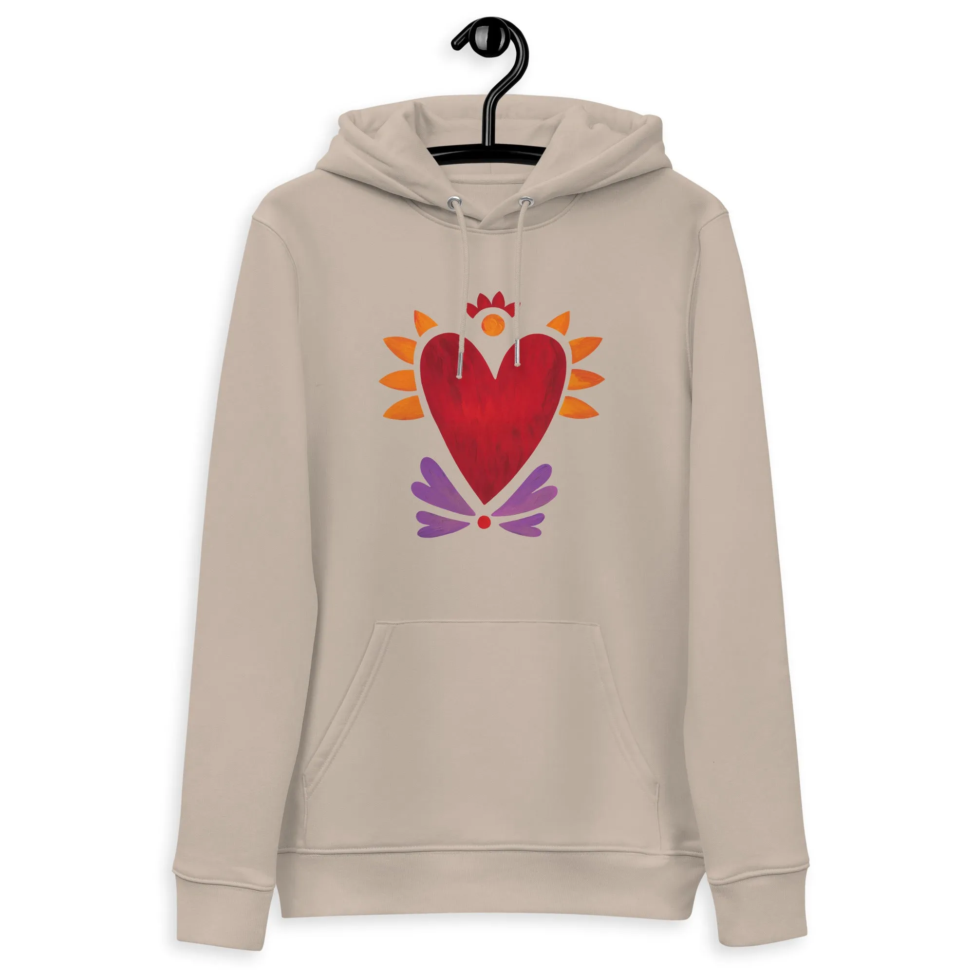 Flaming Heart - Unisex Eco Hoodie