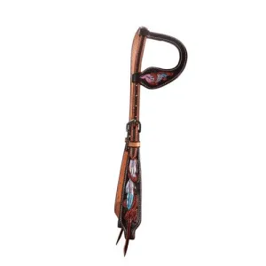 Fort Worth One Ear Pink Apache Headstall (FOR19-0017)