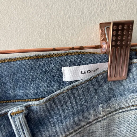 Frame The Cutoff Light Blue Denim Shorts Sz 27