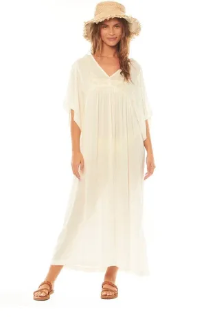 Francie Woven Dress Vintage White