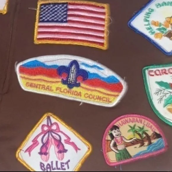 Free Paris brownies girl scouts-patches steampunk egirl funky micro mini Skirt M