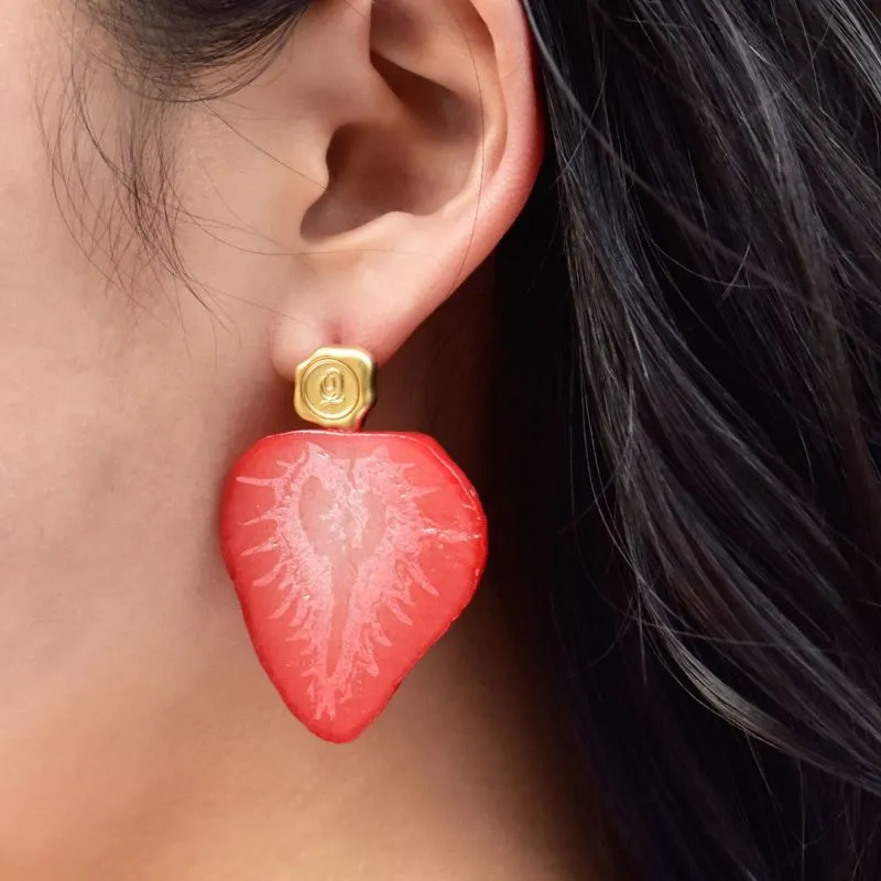 Fresh Strawberry Earrings