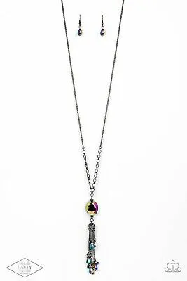 Fringe Flavor - Multi Oil Spill Necklace