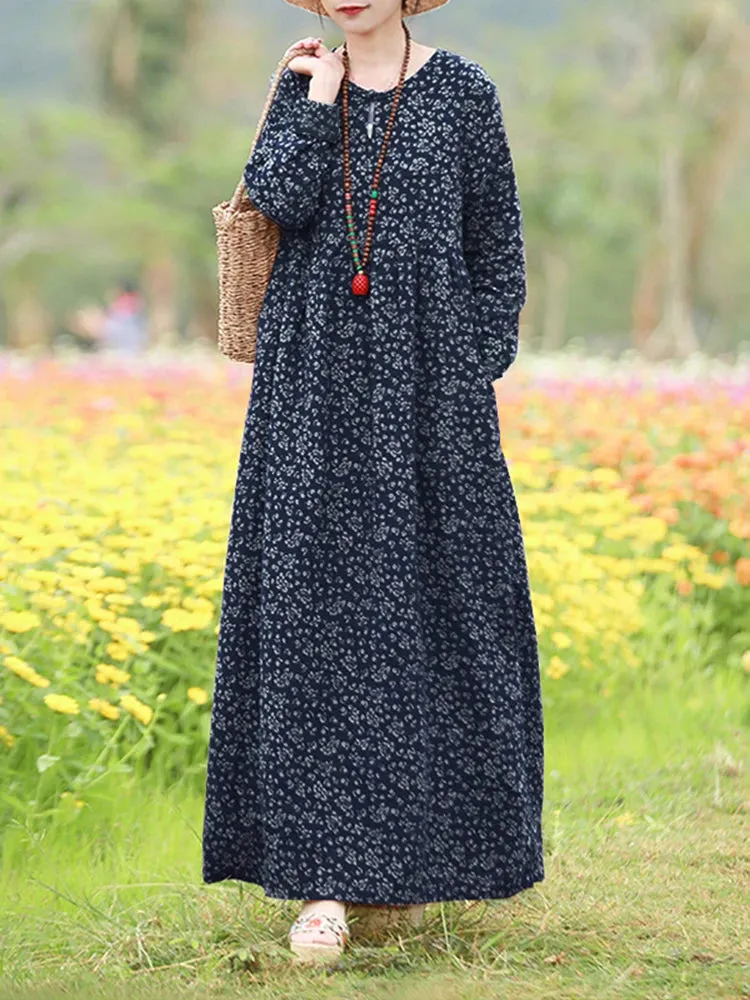 Giorgia | Vintage Floral Printed Dress