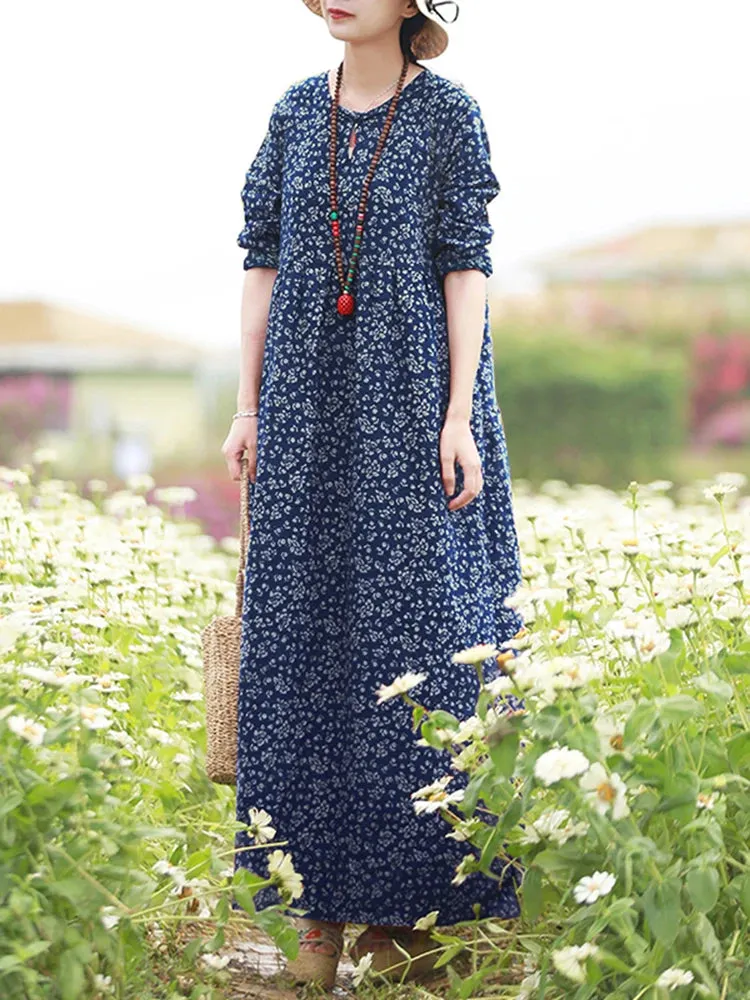 Giorgia | Vintage Floral Printed Dress