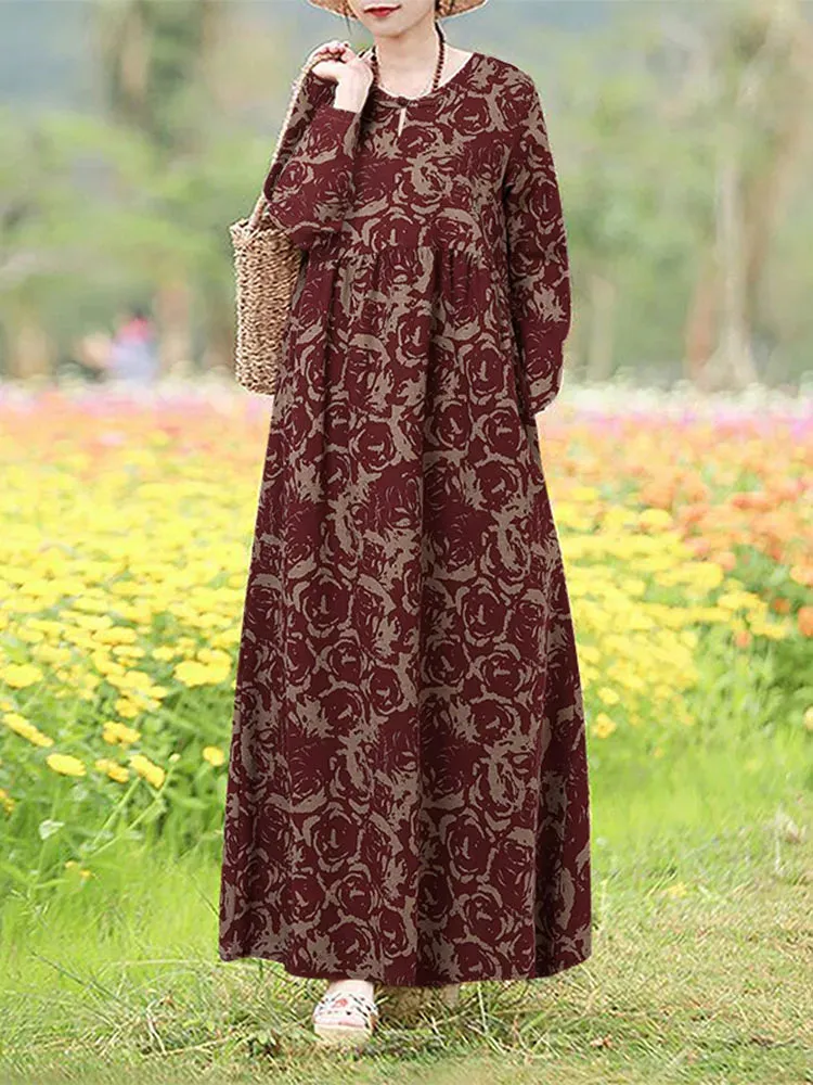 Giorgia | Vintage Floral Printed Dress