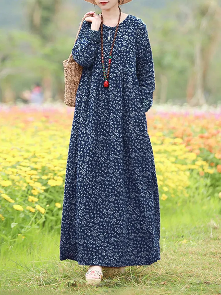 Giorgia | Vintage Floral Printed Dress