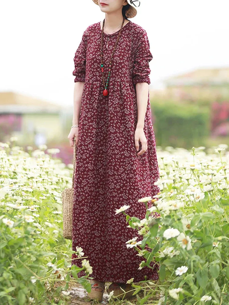 Giorgia | Vintage Floral Printed Dress