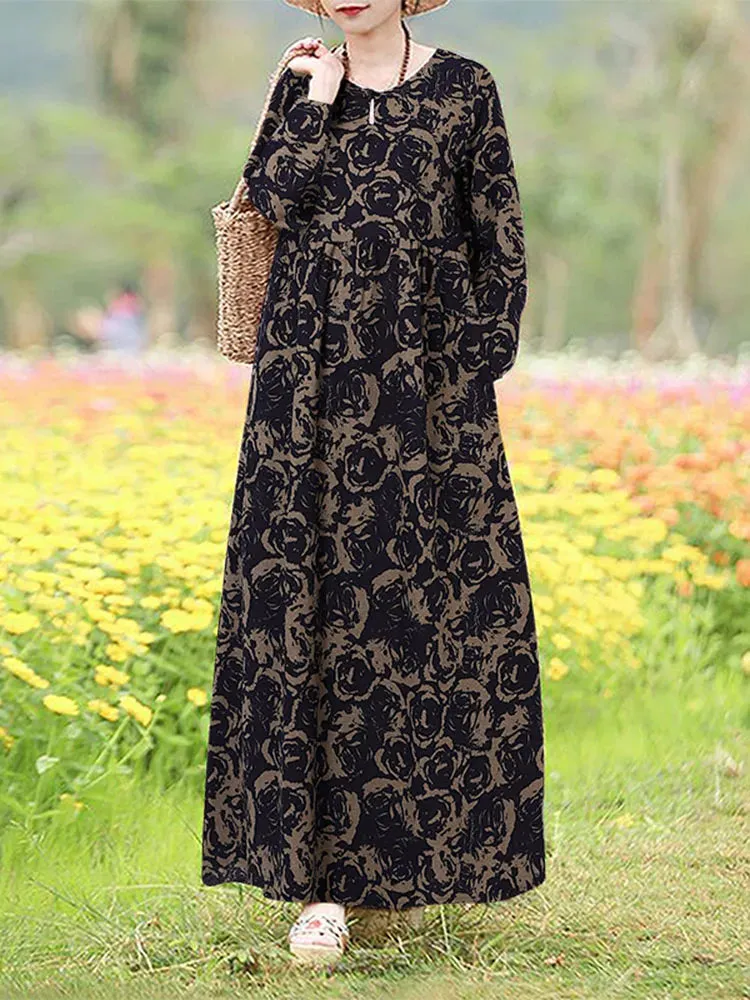 Giorgia | Vintage Floral Printed Dress
