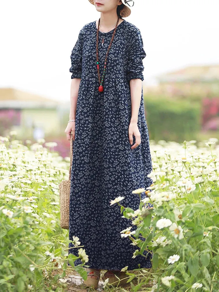 Giorgia | Vintage Floral Printed Dress