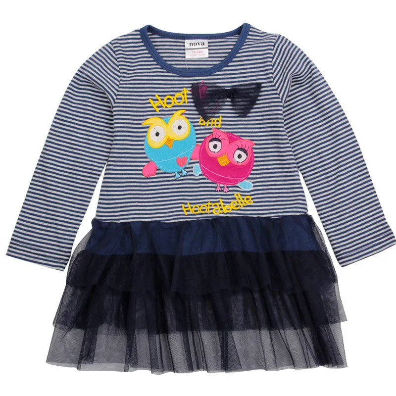 Girls flower frocks children clothes hot dresses baby dresses long sleeve baby clothes