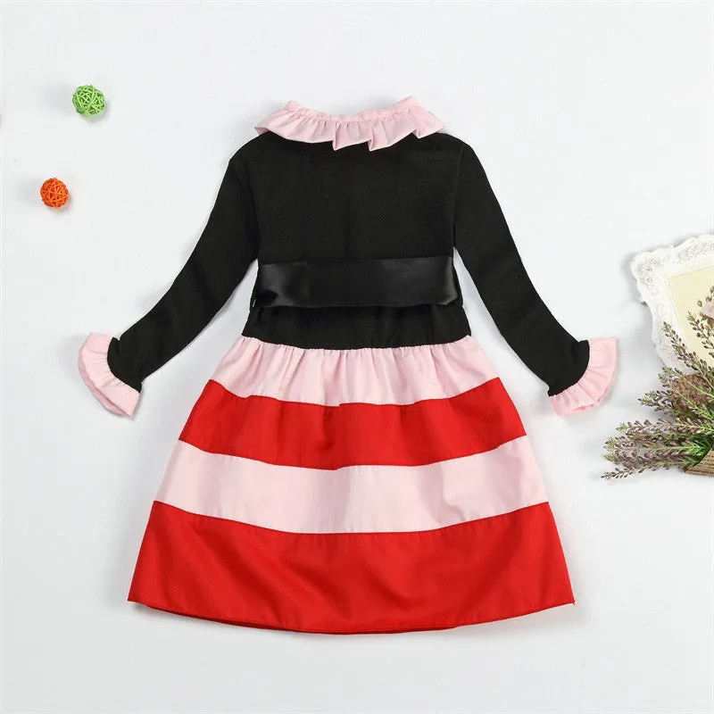 Girls Striped Dresses Baby Girl Dress Kids Clothes Party Wear Toddler Dresses For Children Clothes