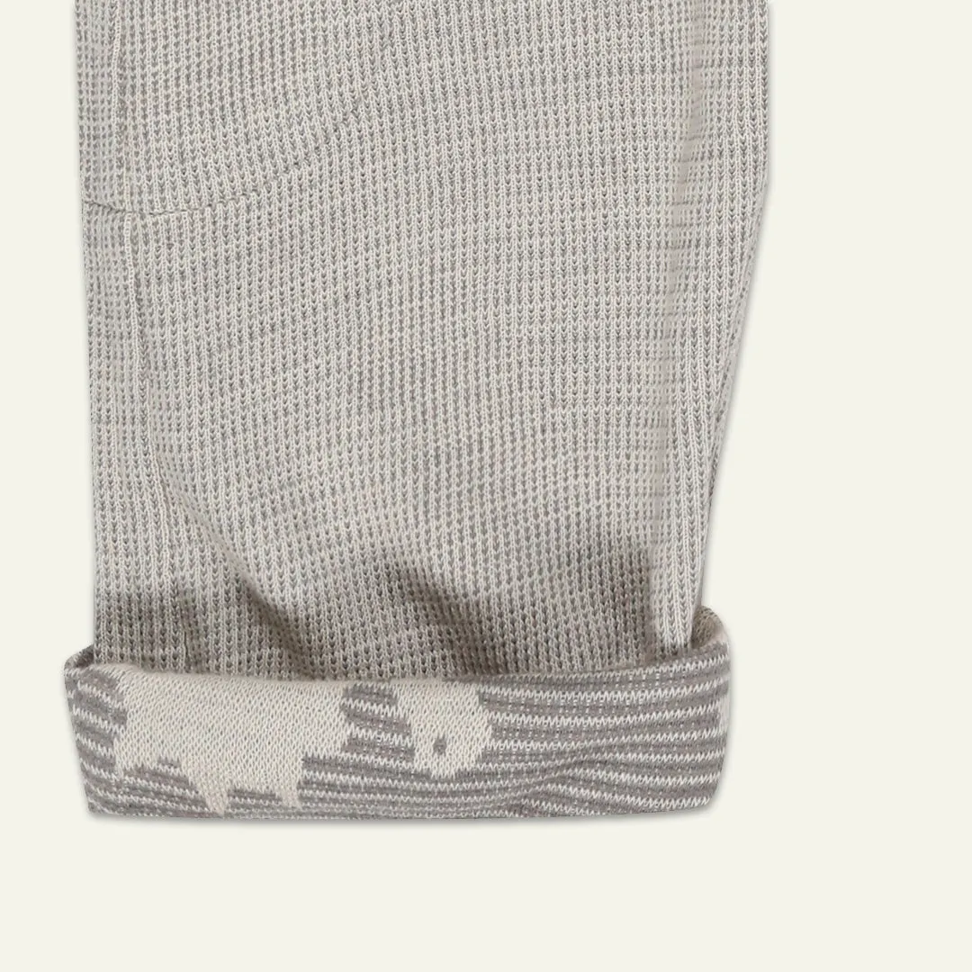 Grey Dinosaur Print Joggers
